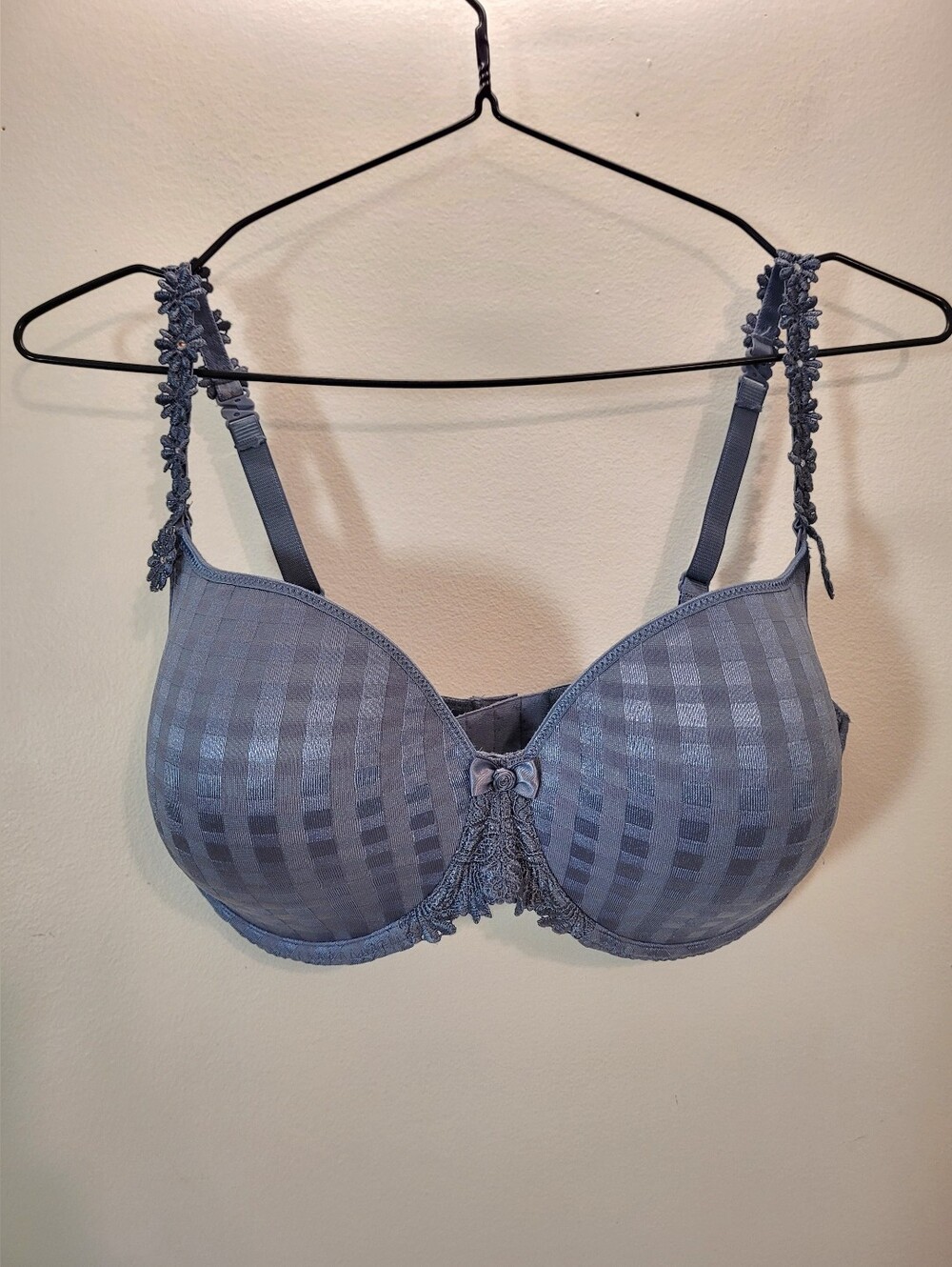 Marie Jo Avera Padded Atlantic Blue Embellished Underwire Bra - Size 36e